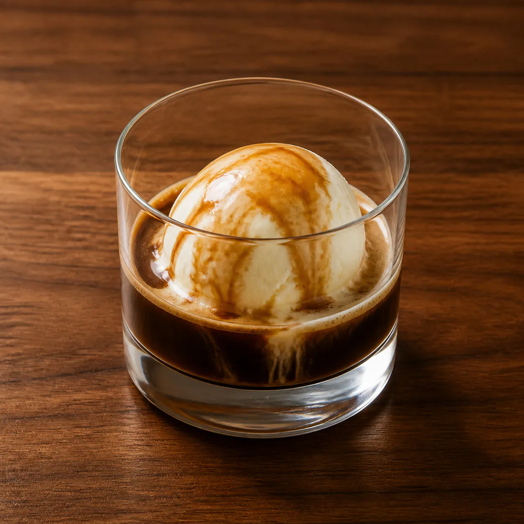AI-assisted menu preview of Affogato for Mezze Cafe in South Austin