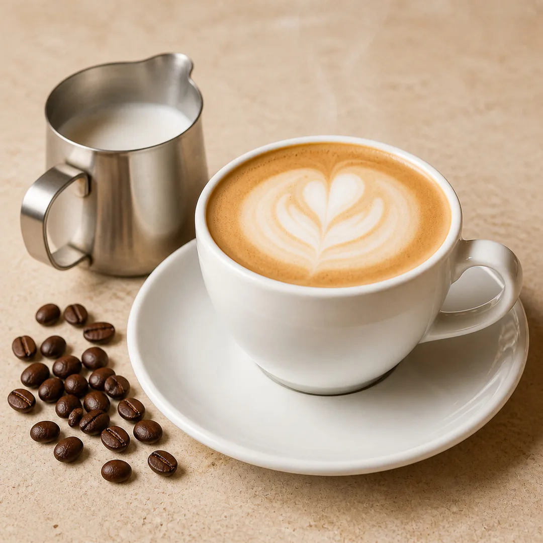 AI-assisted menu preview of Café Latte for Mezze Cafe in South Austin