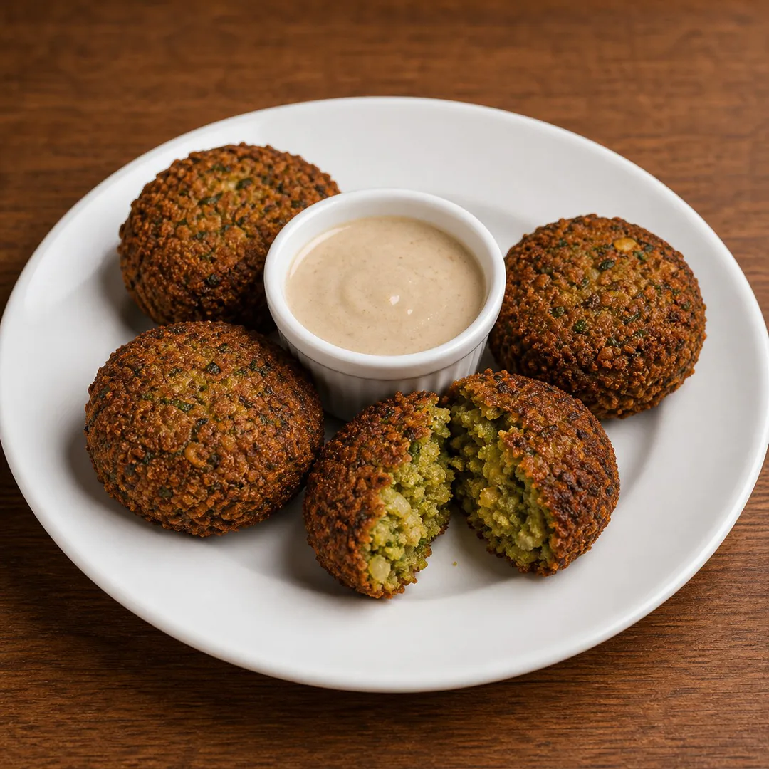 AI-assisted menu preview of Falafel (4) for Mezze Cafe in South Austin