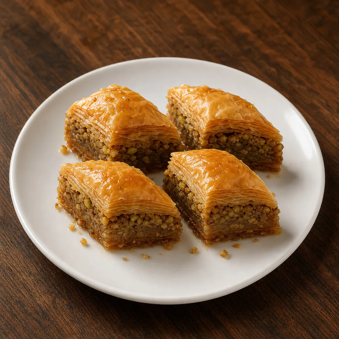 AI-assisted menu preview of Homemade Baklava for Mezze Cafe in South Austin