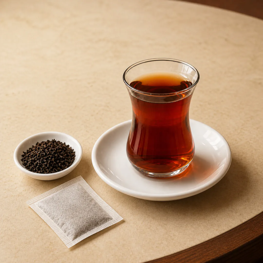 AI-assisted menu preview of Iraqi Tea for Mezze Cafe in South Austin