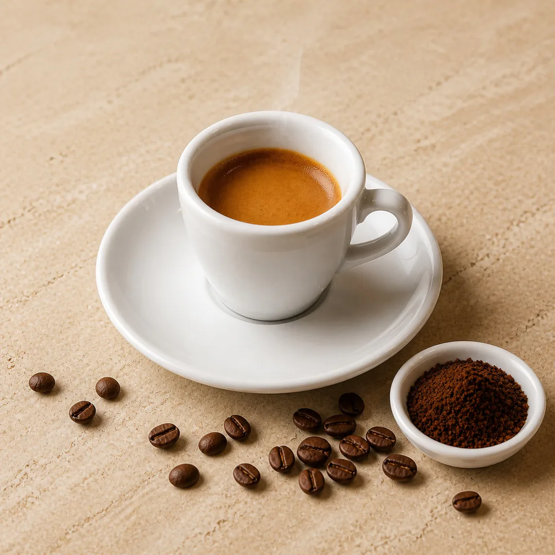 AI-assisted menu preview of Italian Espresso for Mezze Cafe in South Austin