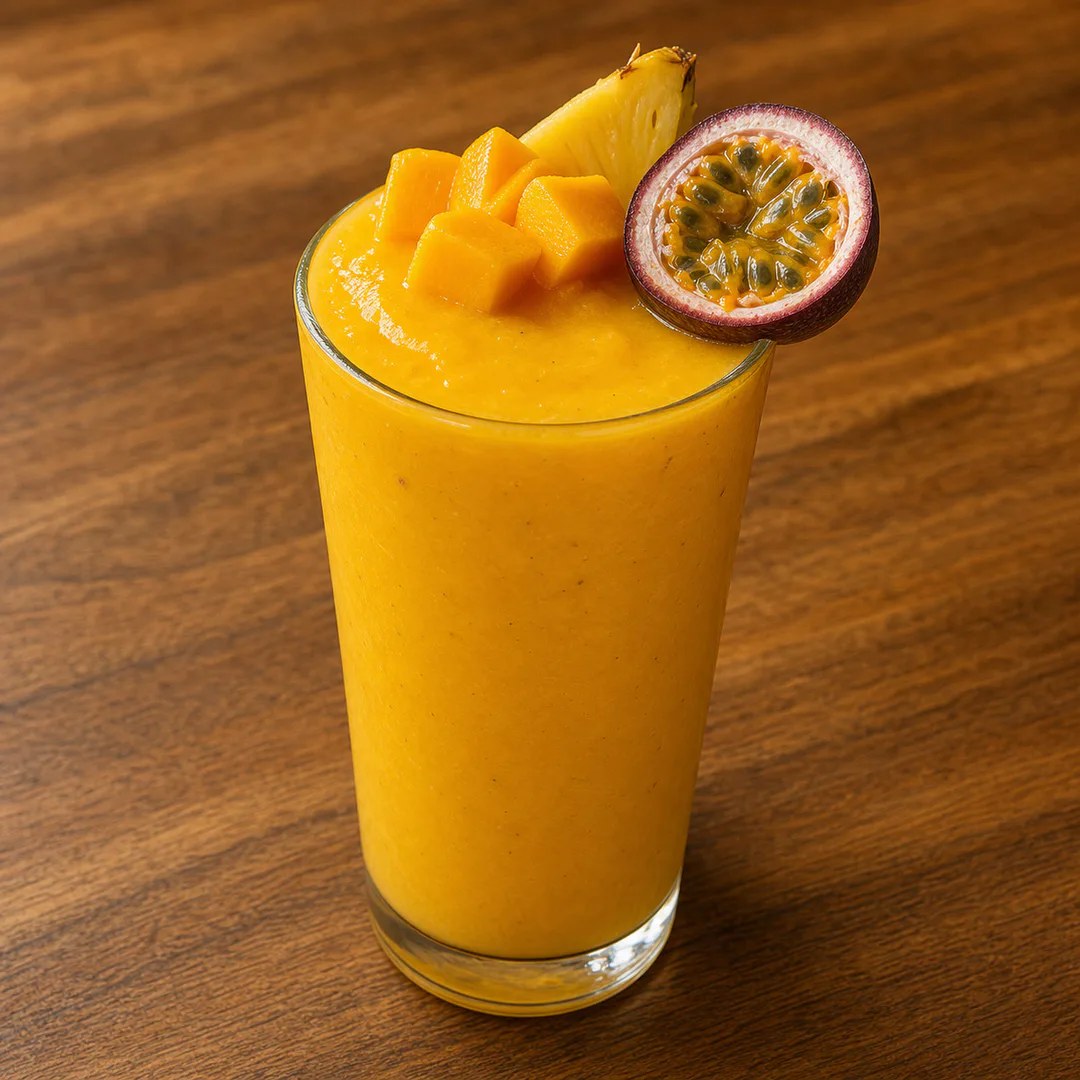 AI-assisted menu preview of Mango Mania for Mezze Cafe in South Austin