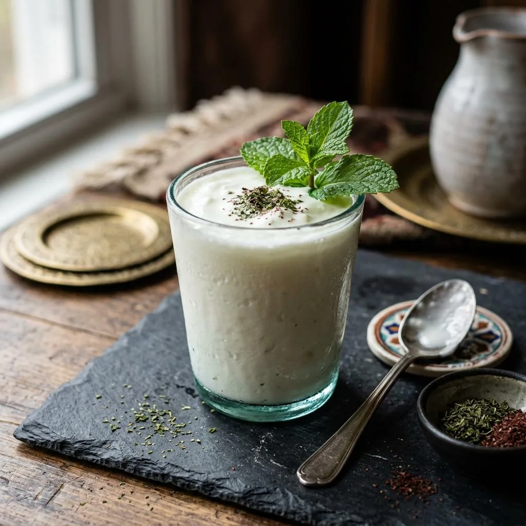 Eran yogurt drink, cool and tangy