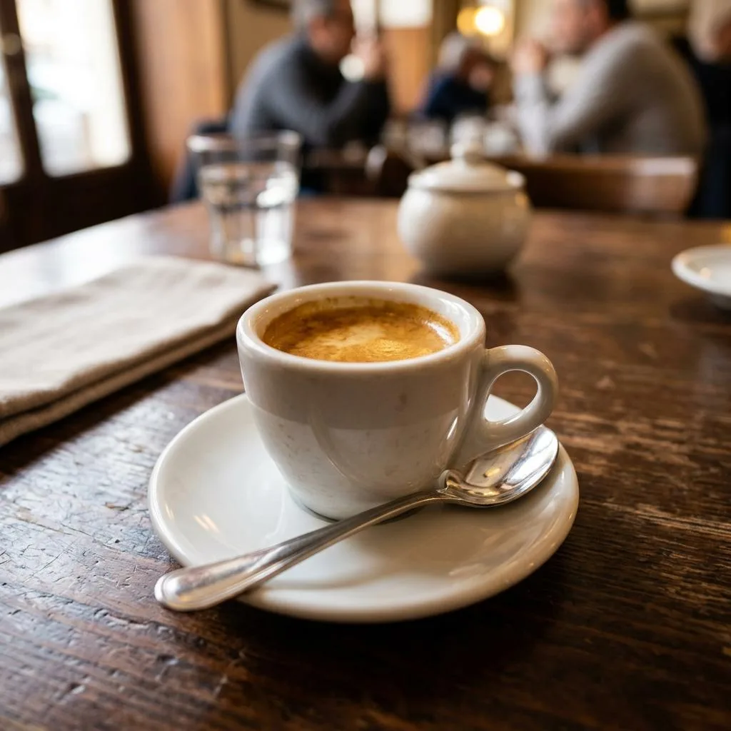 Italian Espresso at Mezze Cafe Mediterranean Grill & Hookah Lounge, 504 W Oltorf St, Austin, TX 78704 - Fresh, authentic Mediterranean cuisine