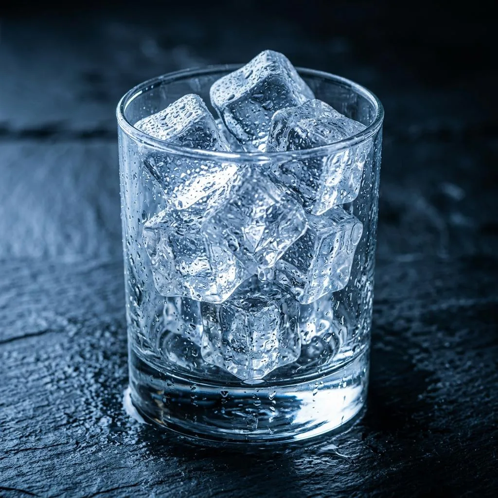 A cup of fresh ice