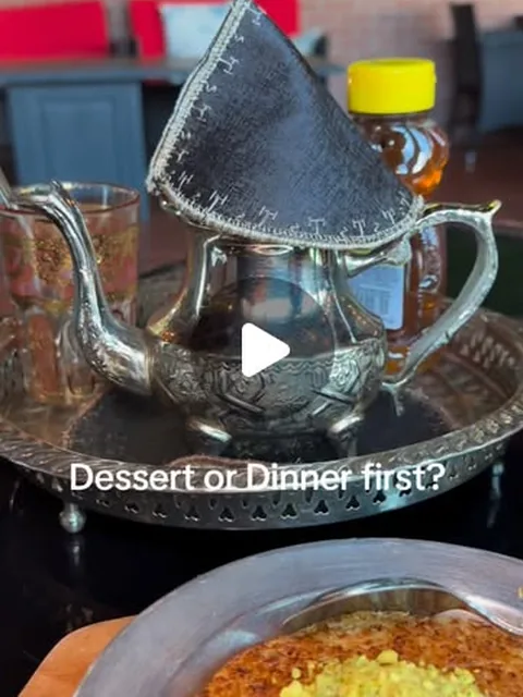 Katayef & Moroccan tea